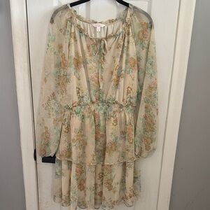 Floral Women’s Dress with Ruffle Details